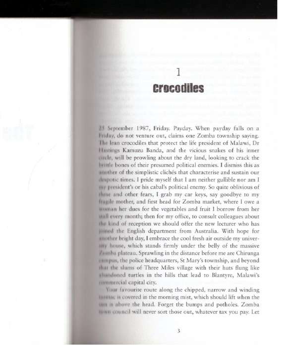 And Crocodiles are Hungry at Night -- Jack Mapanje  **SIGNED**