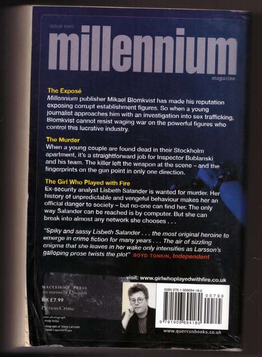 The Girl Who Played with Fire (The Millennium Trilogy II)  --  Stieg Larsson