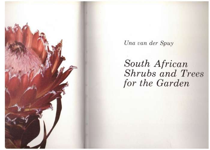 South African Shrubs and Trees for the Garden   --  Una Van Der Spuy