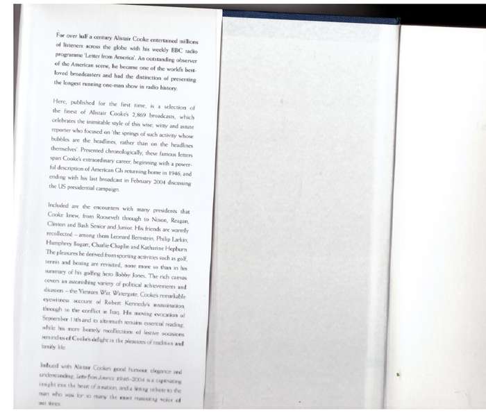 Letter from America : 1946-2004 -- Alistair Cooke