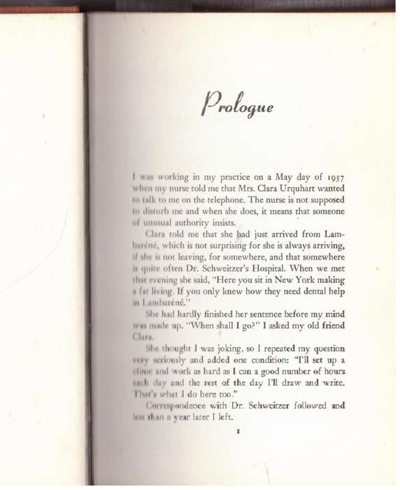 Days with Albert Schweitzer: A Lambaréné Landscape --  Frederick Franck