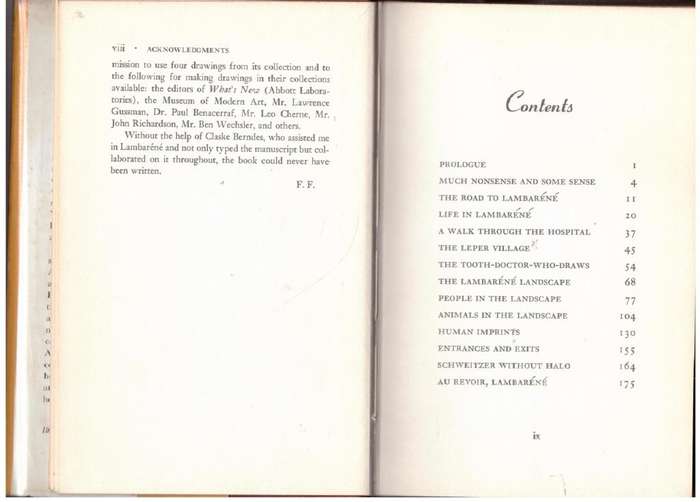 Days with Albert Schweitzer: A Lambaréné Landscape --  Frederick Franck
