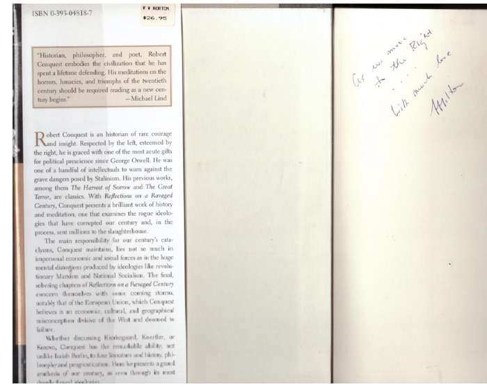 Reflections on a Ravaged Century --  Robert Conquest