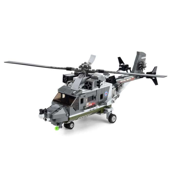 CAYI 2237 Helicopter Model Building Blocks STEM Toys Kit Set