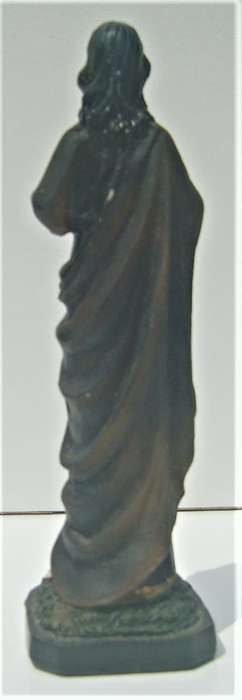 JESUS - SACRED HEART STONE RESIN FIGURINE 14 cm