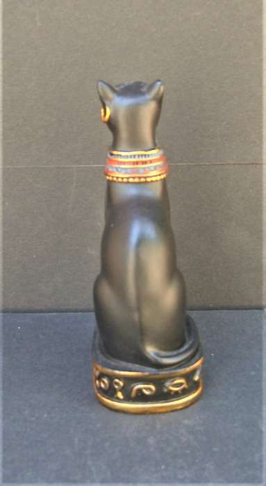 BAST - Black Ancient Egypt Egyptian Goddess Cat "Bastet" Stone-Resin Figurine Statue Miniature 10 cm
