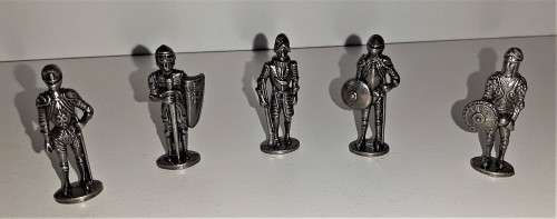 WESTAIR MCMLXX11 VINTAGE 1972 PEWTER KNIGHTS BOXED SET