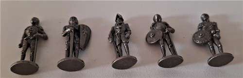 WESTAIR MCMLXX11 VINTAGE 1972 PEWTER KNIGHTS BOXED SET