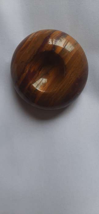 MINIATURE BROWN ONYX /MARBLE ASHTRAY