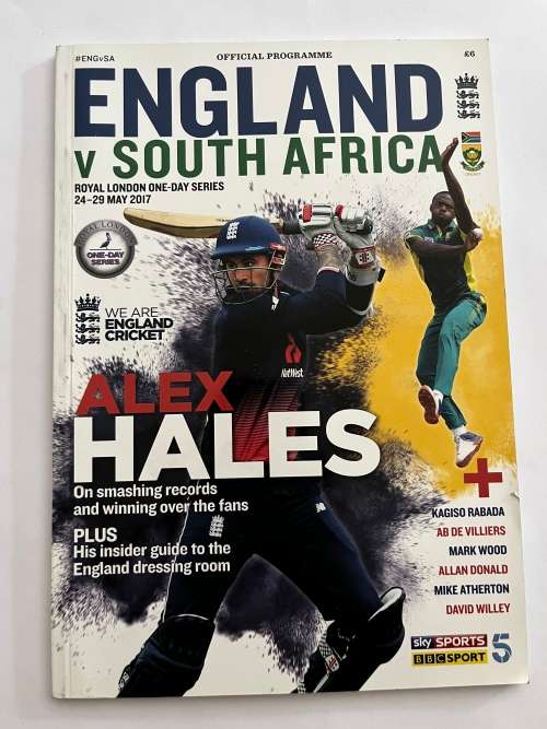 Cricket Programme - South-Africa vs England 24-29 May 2017