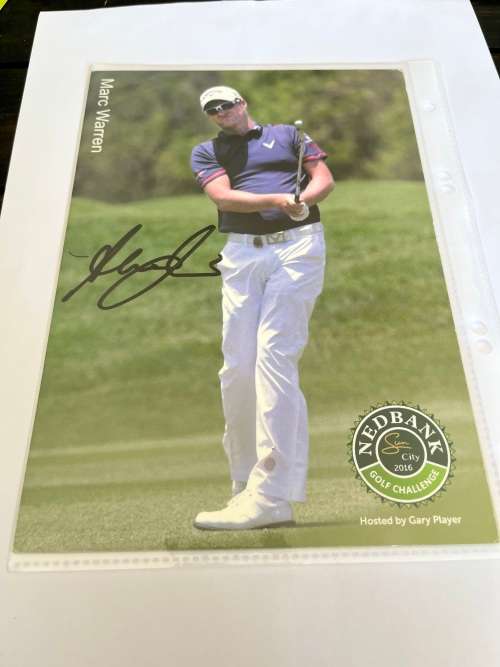 Signed Golf Cards (A5) * 10 - Nedbank Golf Challenge (2014 & 2016 cards)
