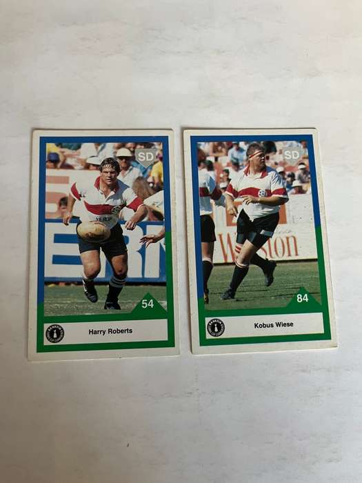 Rugby Card - 2 * 1992 Sports Deck Currie Cup Rugby Cards