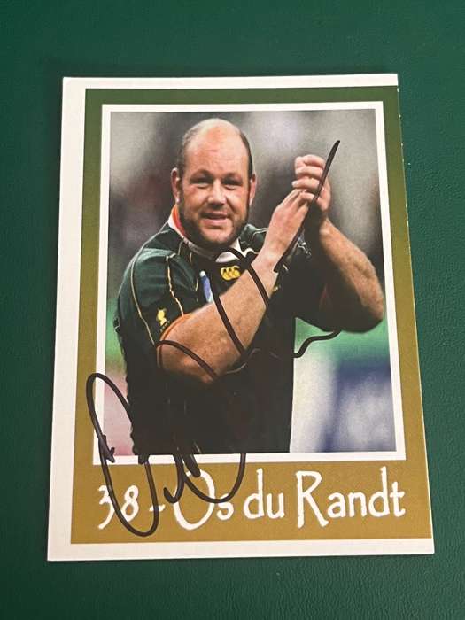 Rugby Card - *SIGNED* Os du Randt