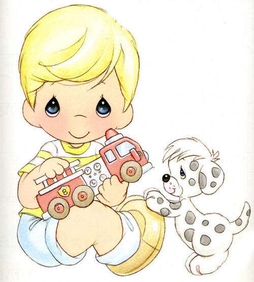 3D layered precious moments, Fireman