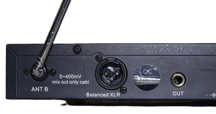 High VHF Dual Channel Wireless Microphone(MICROPHONES NOT INCLUDED)