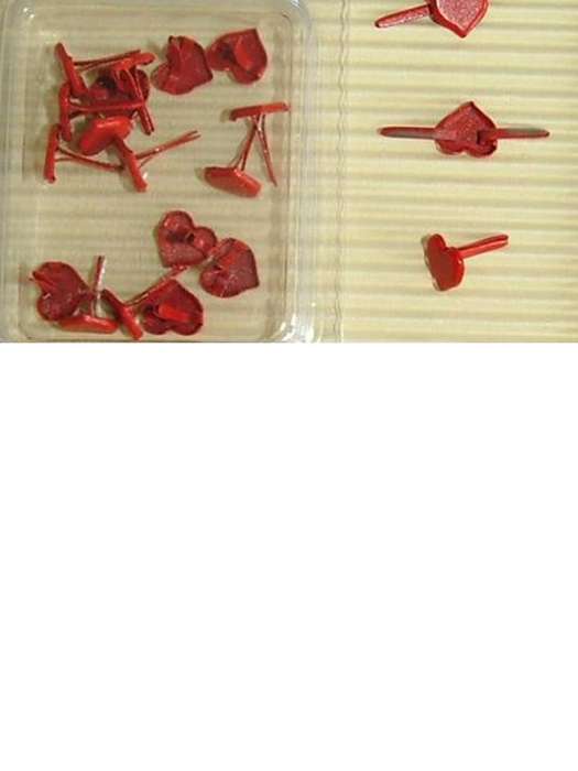 RED HEART BRADS - 20 brads per packet
