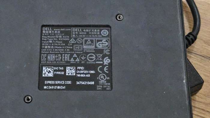Dell Docking Station WD15 with 130w Power Supply