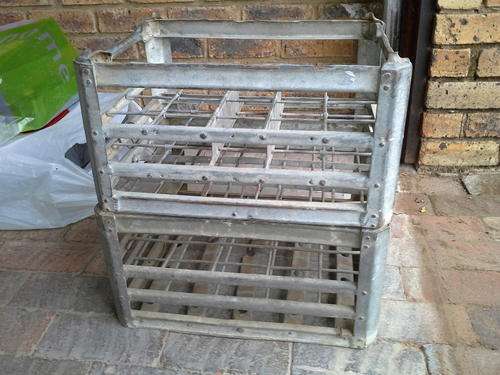 vintage milk crates