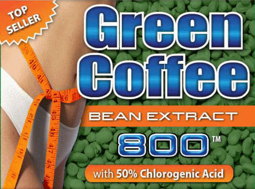 Green Coffee Extract with 50% Chlorogenic acid 800mg Veggie Capsules (60)