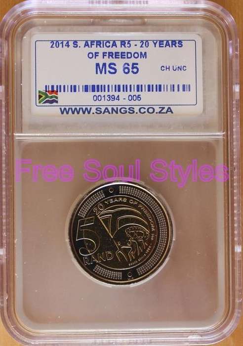 2014 20 Years of Freedom R5 SANGS Graded MS 65