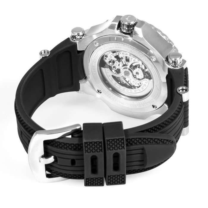 Retail: R15,069.00 Aquaswiss Unisex Bolt G Automatic Movement Chronograph with Black Silicone Band