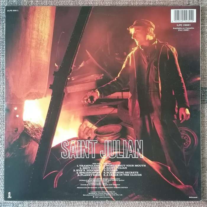 Julian Cope - Saint Julian LP/Album (1987 SA press) VG+/VG+