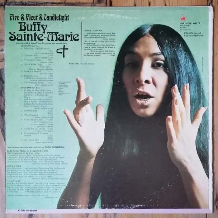 Buffy Sainte-Marie - Fire & Fleet & Candlelight LP/Album (1968 US import) VG+/VG