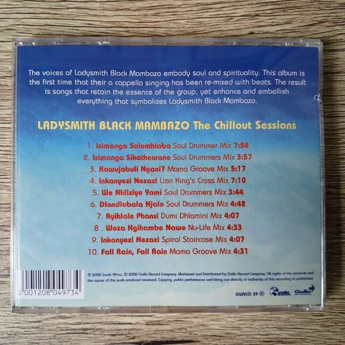 Ladysmith Black Mambazo - The Chillout Sessions LP/Album (2002 SA press) VG+/VG+
