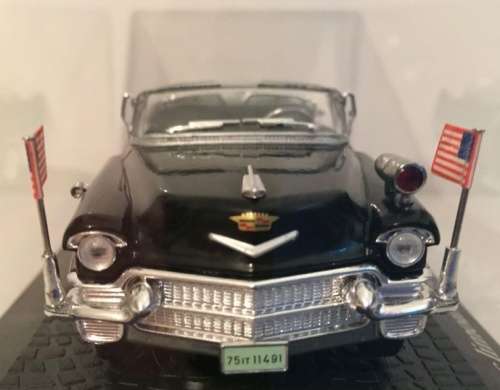 Cadillac Limo 1956 open Ike Eisenhauer+QE.2 black 1/43 Norev NEW+boxed  #4201 instant wheels