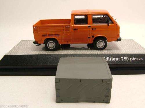 Volkswagen T3a 1983 dblecab orange 1/43 PremiumClassiXX NEW+boxed  #4223 instant wheels