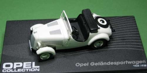 Opel Gelaendesportwagen 1934 white 1/43 IXO NEW+boxed  #4280 instant wheels