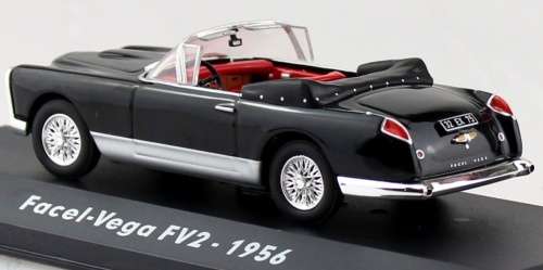 Facel Vega FV2 Cabriolet (open) 1956 1/43 IXO NEW+boxed  #4297 instant wheels