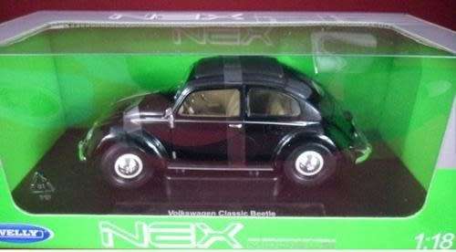 Volkswagen 1950 Pretzel Beetle fldng roof 1/18 Welly NEW+boxed  #8035 instant wheels