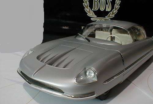 Borgward Dreamcar 1955 silver 1/18 BOS limited model NEW+boxed #8039 instant wheels