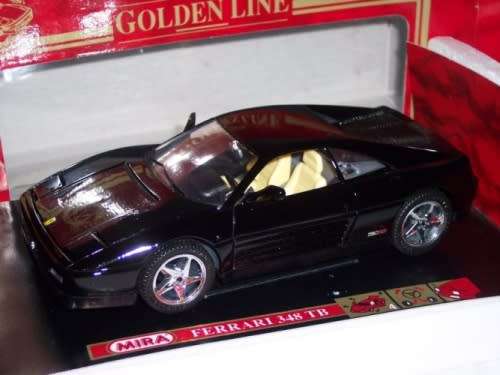 Ferrari 348 tb 1995 black 1/18 Mira NEW+boxed   #8353 instant wheels