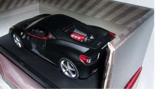 Ferrari 458 Italia flatback 2010 matte-black 1/18 HotWheels NEW+boxed   #8388 instant wheels