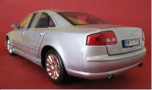 Audi A8 2004 silver 1/18 MotorMax NEW+boxed  #8837 instant wheels