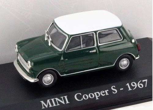 Mini Cooper S 1967 green/white roof 1/43 IXO NEWinBlister  #4033 instant wheels