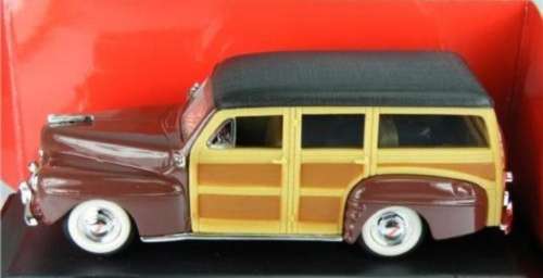 Ford Woody 1948 red+wood 1/43 RoadSignature NEW+boxed  #4062 instant wheels
