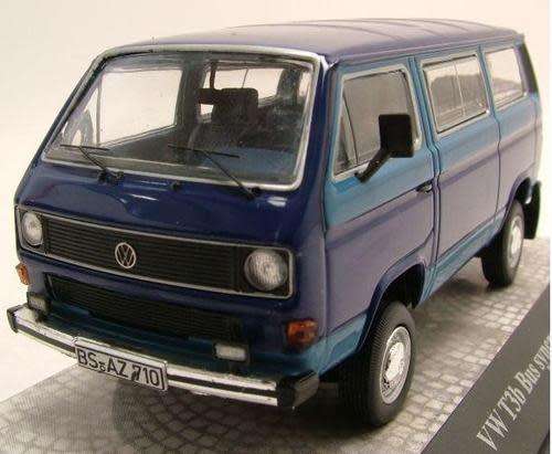 Volkswagen T3b Syncro Bus 2003 2-tone-blue 1/43 PremiumClassiXXs NEW+boxed  #4866 instant wheels