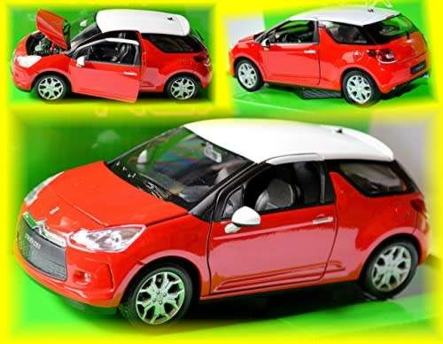 Citroen DS3 2010 red 1/24 Welly NEW+boxed  #2103 instant wheels
