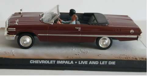 Chevrolet Impala Convertible maroon JBond 1/43 IXO NEW+boxed  #4812 instant wheels
