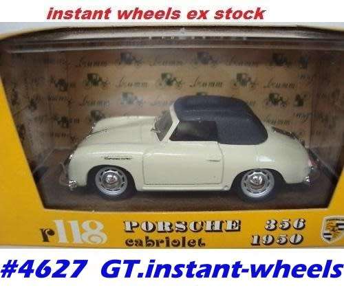 Porsche 356 Cabriolet 1950 off-white 1/43 Brumm NEW+boxed  #4627 instant wheels