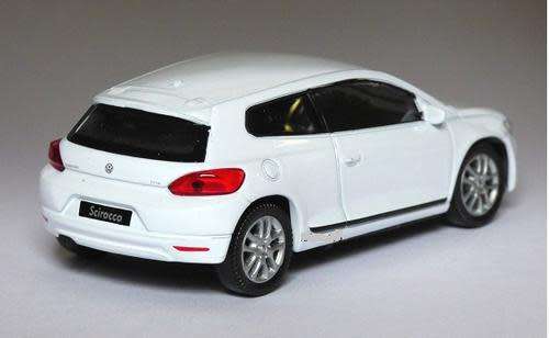 Volkswagen Scirocco III 2007 white 1/43 Welly NEW+boxed #4559 instant wheels