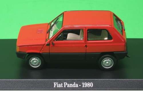 Fiat Panda 45 1980 red 1/43 IXO NEWin Blister #4973 instant wheels