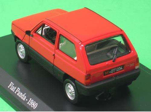Fiat Panda 45 1980 red 1/43 IXO NEWin Blister #4973 instant wheels