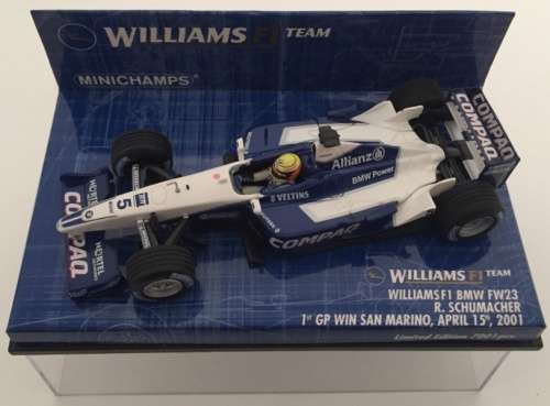 WilliamsF1 BMW FW23 F1 #5 Ralph Schumacher (GP SanMarino) 1/43 NEW+boxed  #4429 instant wheels