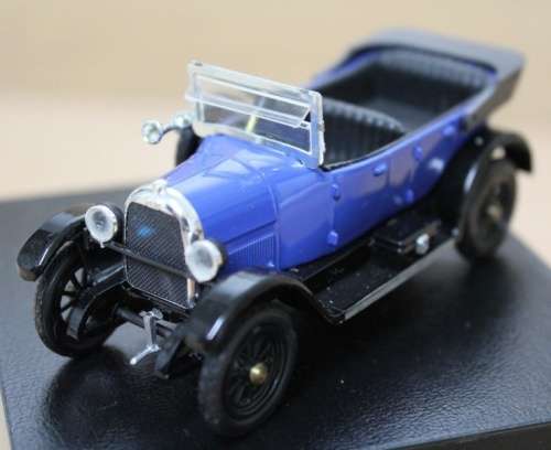Fiat Torpedo Lusso 1918 blue 1/43 RIO NEW+showcased  #4456 instant wheels