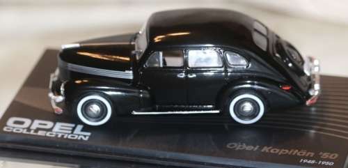 Opel Kapitaen 50 1948-1950 black 1/43 IXO NEW+boxed  #4468 instant wheels
