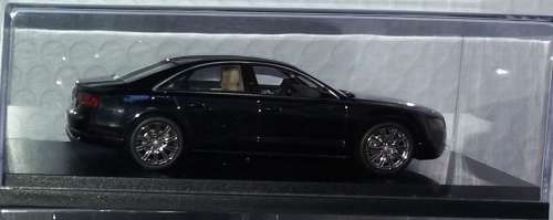 Audi A8 D4 2010 black 1/43 Kyosho NEW+showcased  #4474 instant wheels
